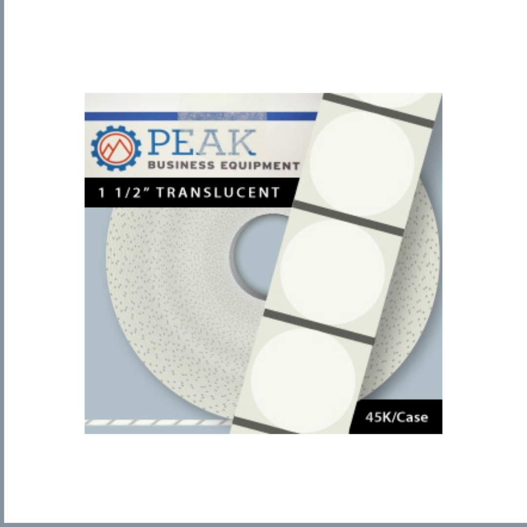 Wafer Seals, 1.5" Translucent, Qty 45K