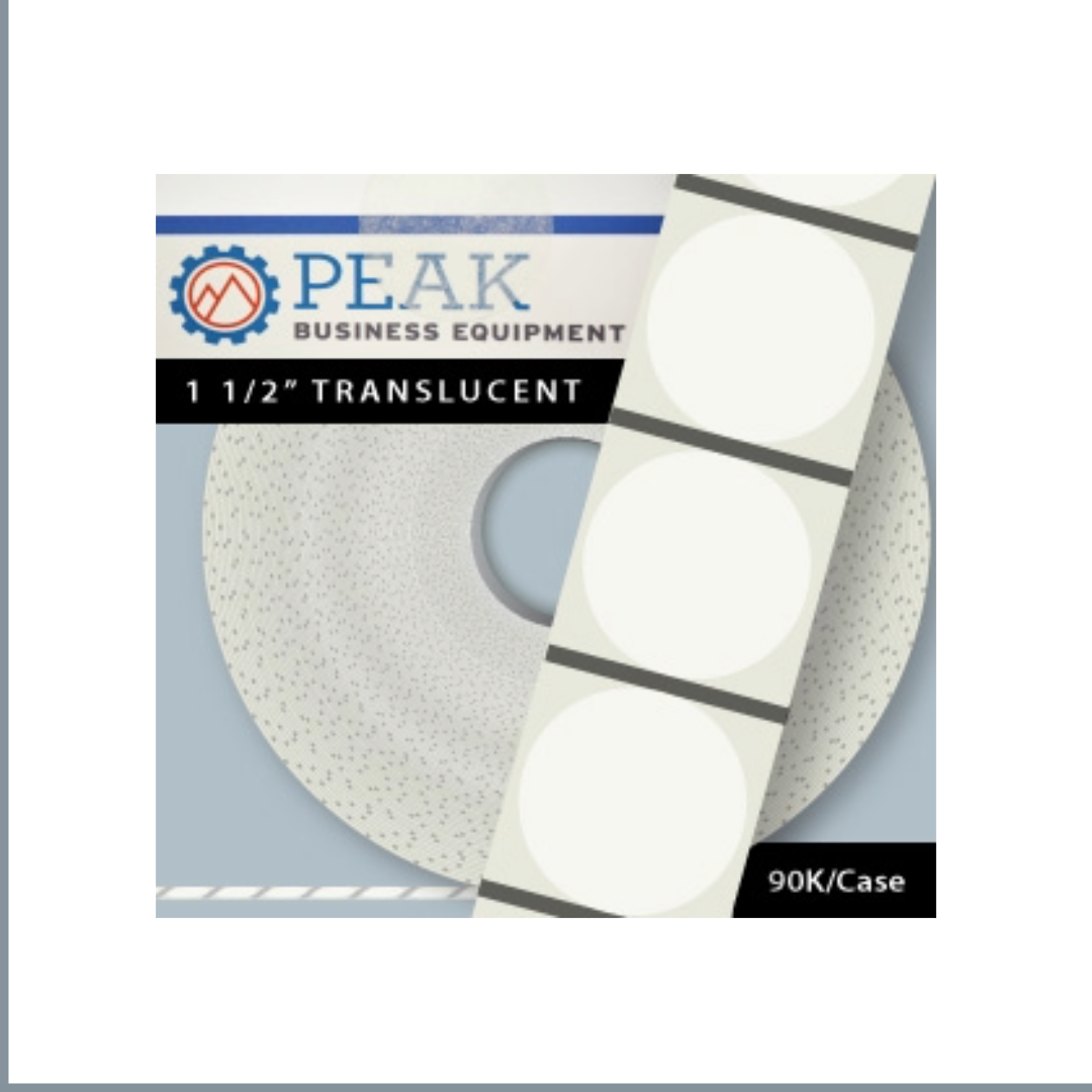 Wafer Seals, 1.5" Translucent, Qty 90K