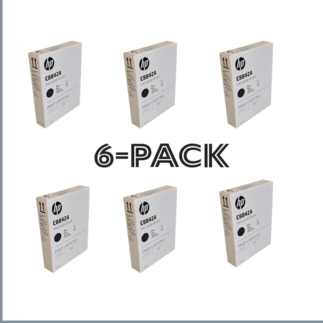 HP Versatile Black Inkjet Cartridge - 6 Pack