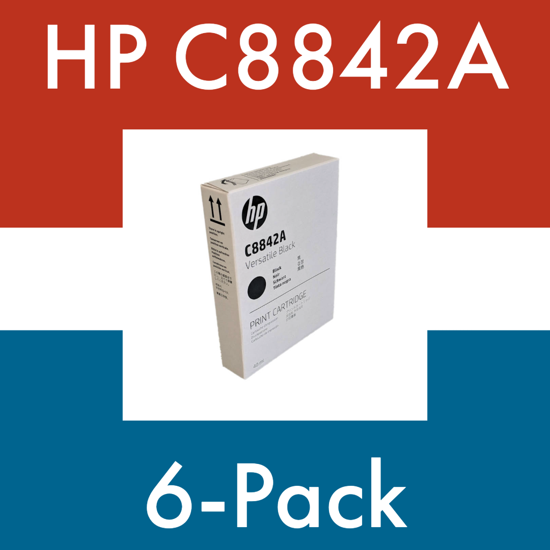 HP Versatile Black Inkjet Cartridge - 6 Pack